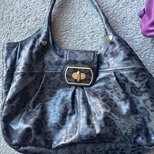Brahmin cheetah print purse